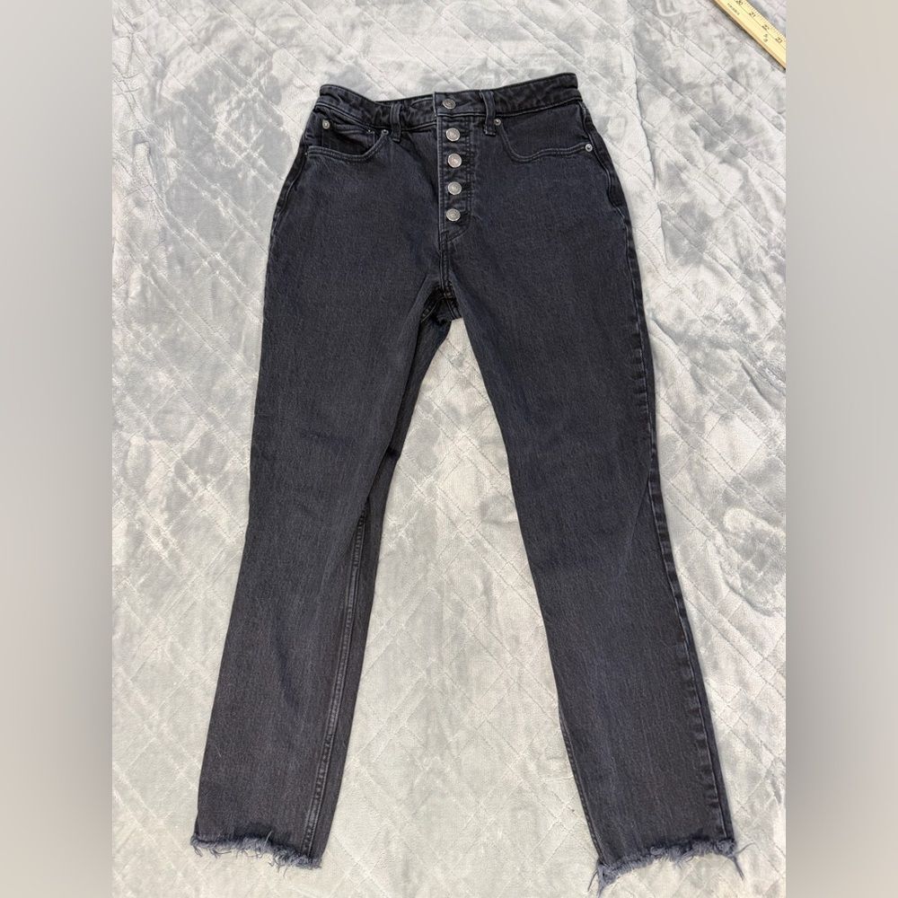 Abercrombie & Fitch High Rise Dark Gray Jeans
